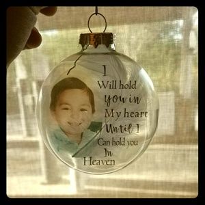 Christmas personalized ornaments.